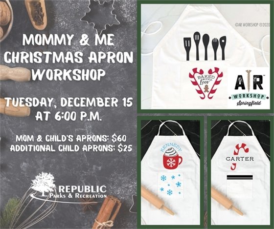 Mommy & Me Christmas Apron Workshop