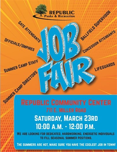 Job Fair on Saturday, March 23