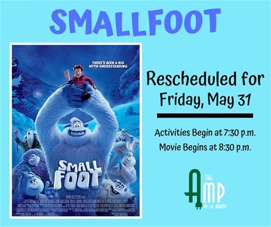 Smallfoot at the Amp Friday, May 31