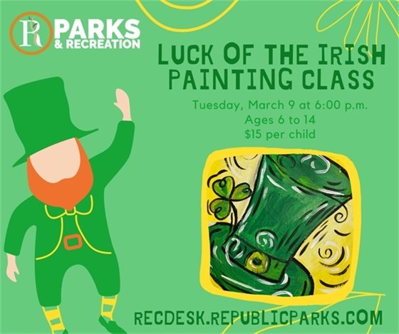 Luck of the Irish Painting Class