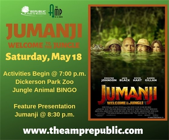 Jumanji at The Amp May 18