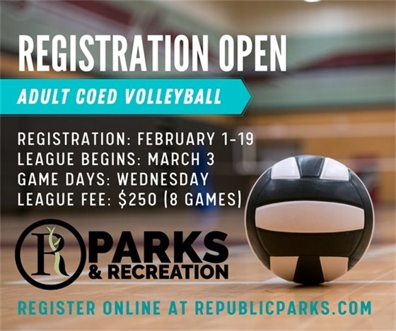 Adult Co-Ed Volleyball Registration