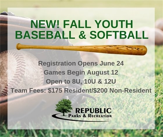 Fall Youth Baseball & Softball