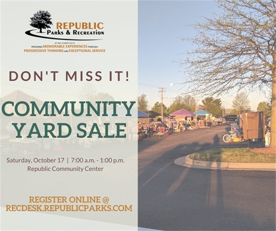 Community Yard Sale October 17